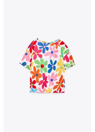 Футболка zara  s кольорова