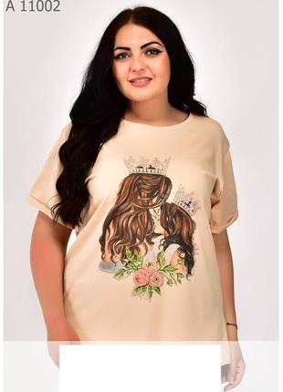 Жіноча футболка березня рр 42-58 кольори