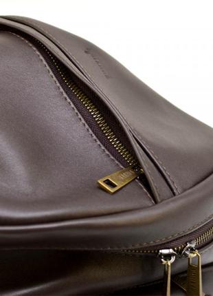 Чоловічий рюкзак з натуральної шкіри коричневий gc-7340-3md tarwa7 фото