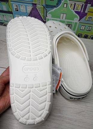 Сабо crocs crocband platform clog білі 3