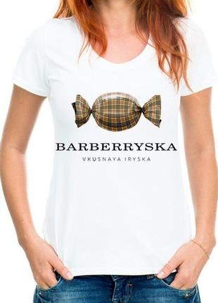 Женская футболка с принтом "barberryska" push it