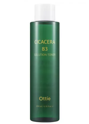 Успокаивающий тонер для сужения пор с центеллой и керамидами ottie cicacera 83 solution toner