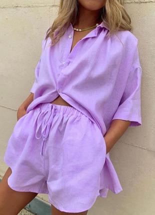 Трендовий літній костюм 4 кольори