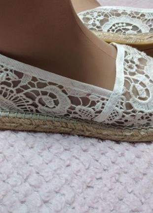 Кружевные еспадрильи vidorreta