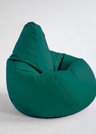 Кресло мешок груша оксфорд темно зеленое размер на выбор2 фото