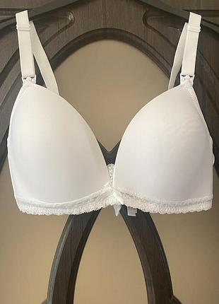 Класний, білий, бюстгальтер для годування, без кісточок.