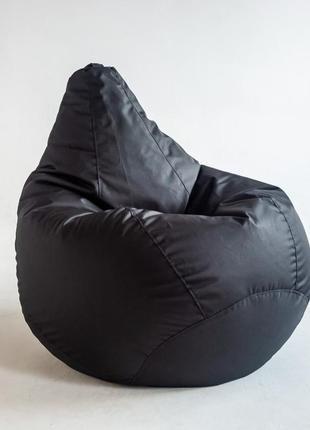 Кресло мешок груша оксфорд черное размер на выбор2 фото