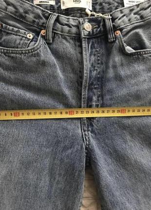 Трендові прямі джинси палаццо wideleg mango zara  36 s7 фото