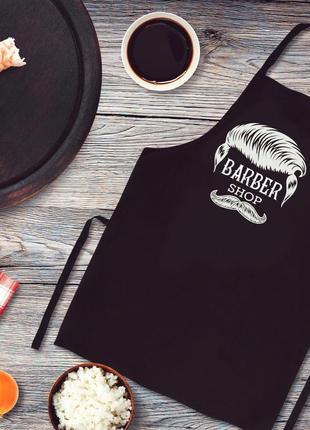 Фартух з принтом "barber shop" (чоловіча перукарня)