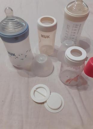 Бутылочки для кормления nuk.пластик1 фото