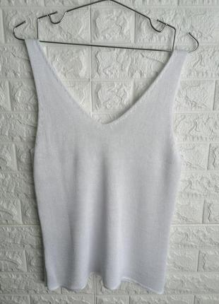 Летний топ майка белый топ майка