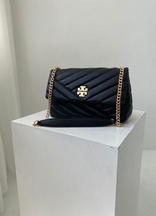 Сумка tory burch kira chevron black