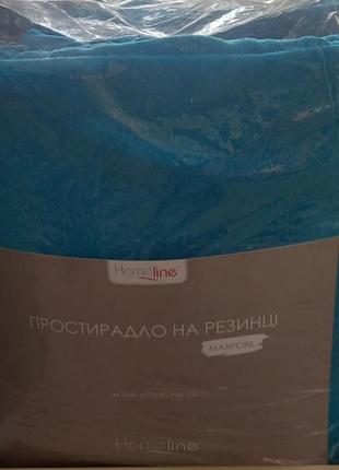 Простирадло махрова на резинці 180х200х20 щільність г/м2 180 простирадло на резинці5 фото