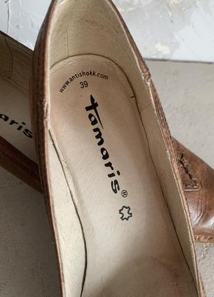 Очень удобные мягкие натуральная кожа туфли tamaris3 фото
