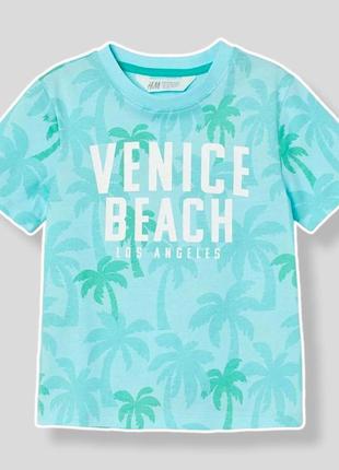 Футболка для хлопчика venice beach ⠀h&m 110 116