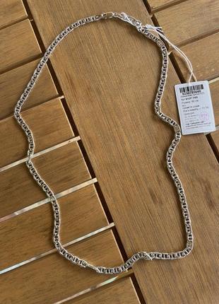 Чоловіча срібний ланцюг гуччі 60 см (5 мм) 925 проба