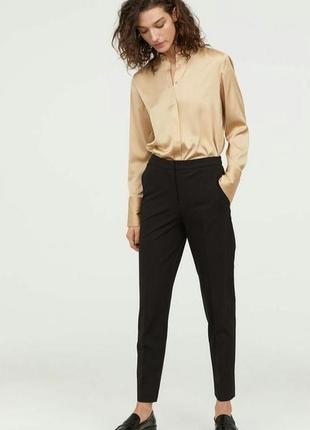 Чорні брюки прямі штани класичні со стрелками h&m нові1 фото