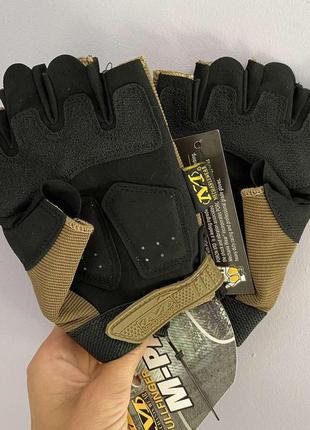 Рукавиці тактичні mechanix m-pact без пальців (репліка) - хакі, розмір m