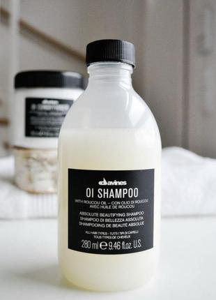Шампунь davines oi absolute shampoo with roucou oil⚡️1 фото