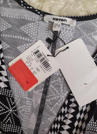 Віскозна сукня міні на запах у геометричний принт розмір  m l  бренду koton5 фото