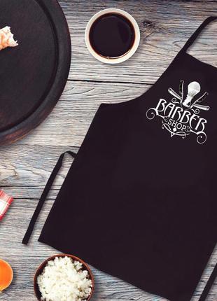 Фартух з принтом "barber shop"