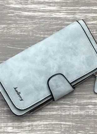 Женский замшевый кошелек baellerry forever голубой