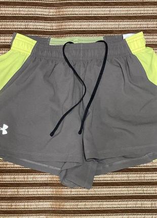 Шорты under armour shorts спортивные короткие со встроенной сеткой