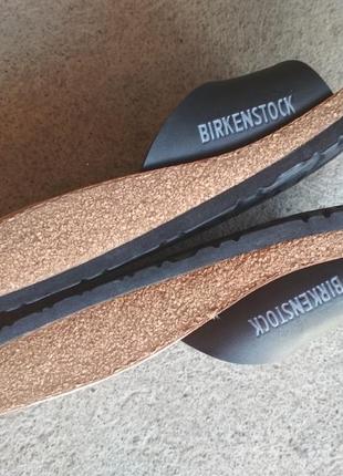 Оригинал birkenstock 41 размер черные кожаные базовые немецкое качество!!!8 фото