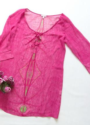 Блуза шовкова, туніка, allegra hicks, люкс, натуральний шовк2 фото