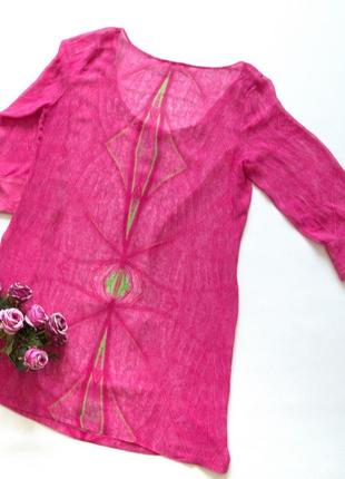 Блуза шовкова, туніка, allegra hicks, люкс, натуральний шовк3 фото