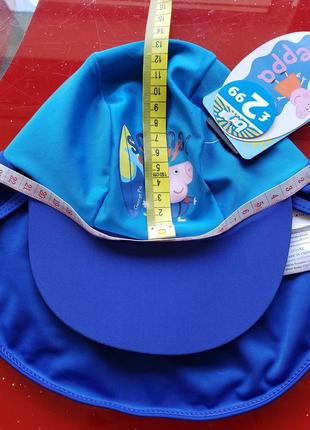 Peppa pig кепка для купання плавання пляжна хлопчикові 2-3-4 м. нова3 фото