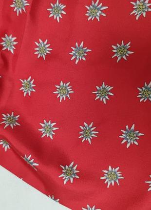 Christian fischbacher шовковий шарф палантин квітковий принт едельвейс /709/6 фото
