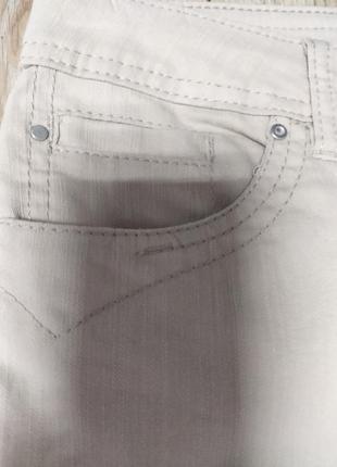 Брюки штаны джинсы женские бежевые2 фото