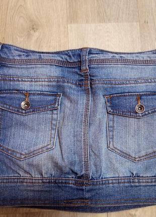 Крута джинсова спідниця міні3 фото