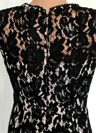 Кружевное черное мини платье befree4 фото