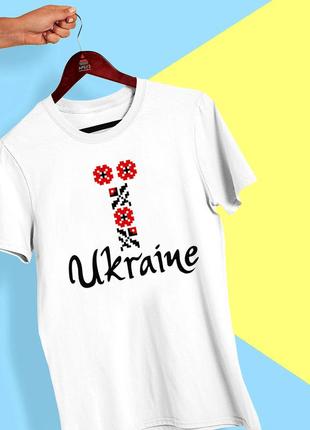 Футболка з принтом "український квітковий орнамент ukraine" push it