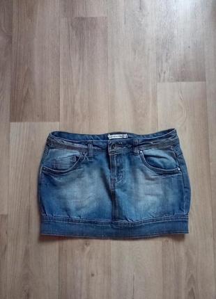 Крута джинсова спідниця міні1 фото