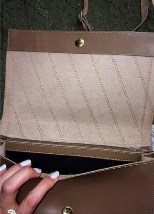 Крута шкіряна сумка leather fashion (italy),яскрава сумочка крос-боді+подарунок ремінь2 фото