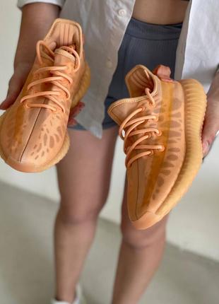 Adidas yeezy boost 350 orange новинка помаранчеві коралові кросівки ізі ооанжевые коралові стильні кросівки адідас ізі7 фото