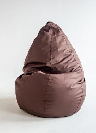 Кресло мешок груша оксфорд коричневое размер на выбор7 фото
