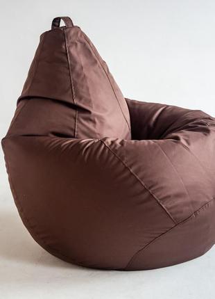 Кресло мешок груша оксфорд коричневое размер на выбор2 фото