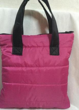 Новая стеганная розовая сумка