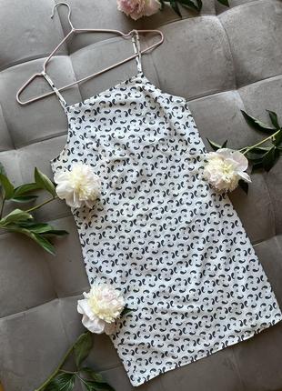 Белое платье мини в принт asos2 фото