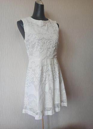 Легкое летнее белое платье сарафан