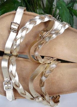 Очень удобные кожаные летние шлепанцы! 38 р.англия!!!