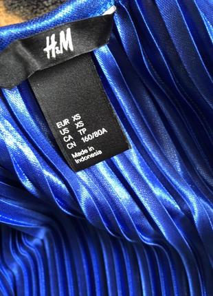 Крутая плиссированная блуза h&m, размер xs.4 фото