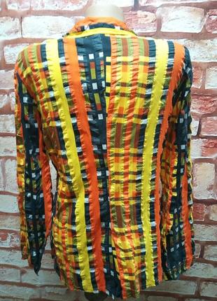 Пиджачок яркий летний винтажный 70-е2 фото