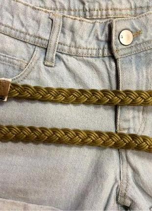 Крутий яскравий ремінь хакі accessorize,плетений ремінь,пояс,пояс у подарунок