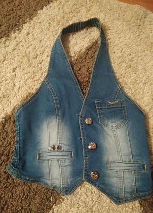 Жилетка джинс