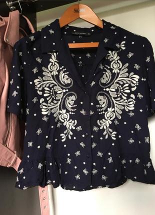 Блузка, сорочка укорочена, футболка від zara
